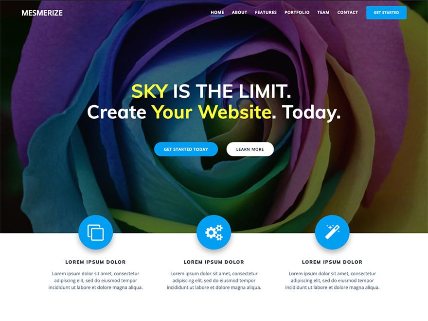 Mesmerize wordpress theme