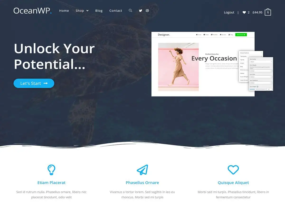 Ocean WP wordpress thema
