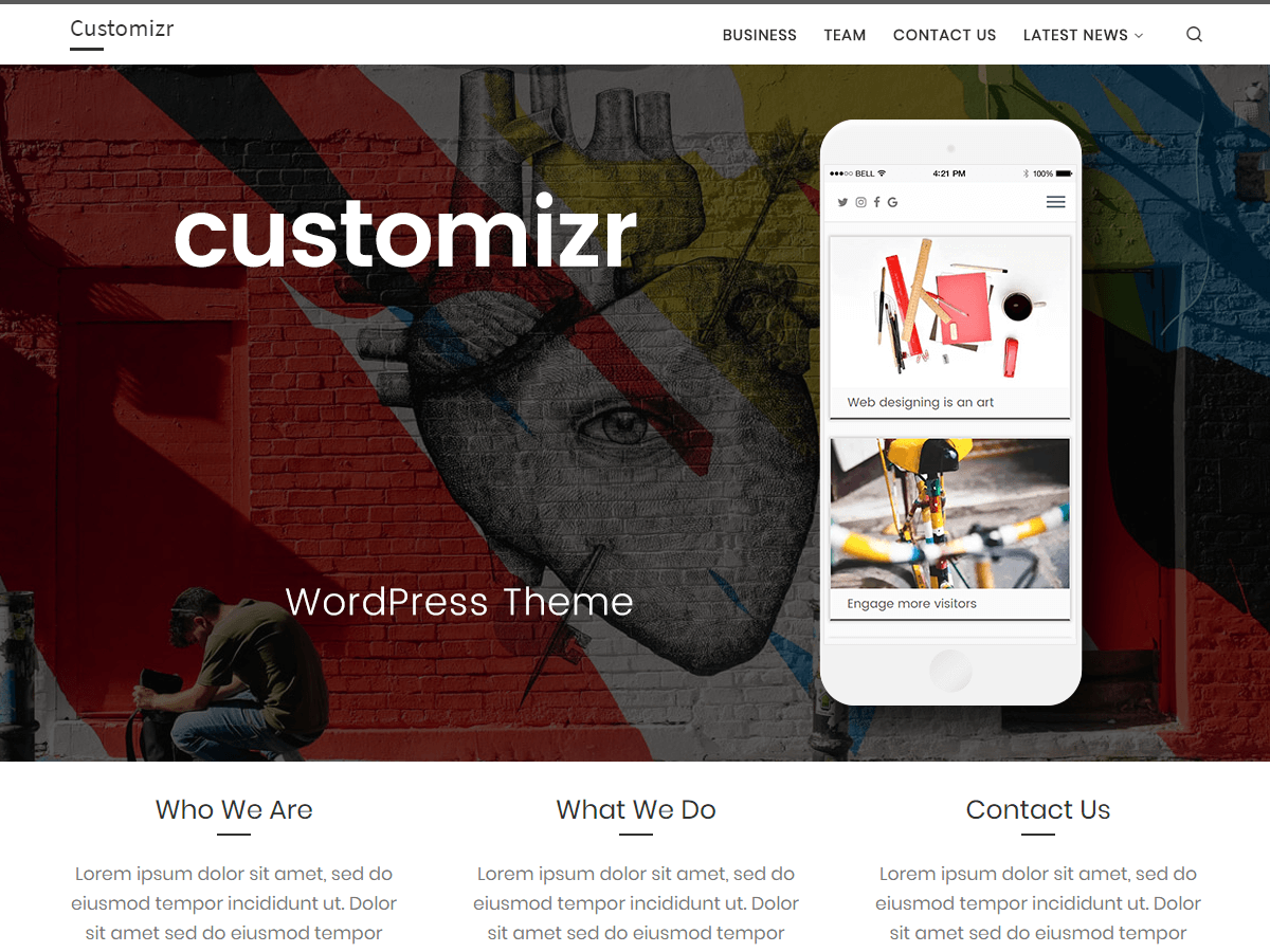 customizr wordpress thema