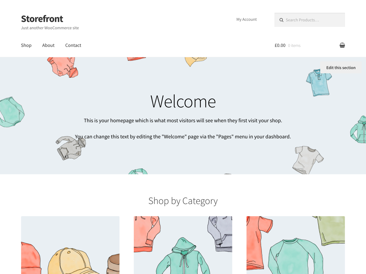 storefront wordpress thema