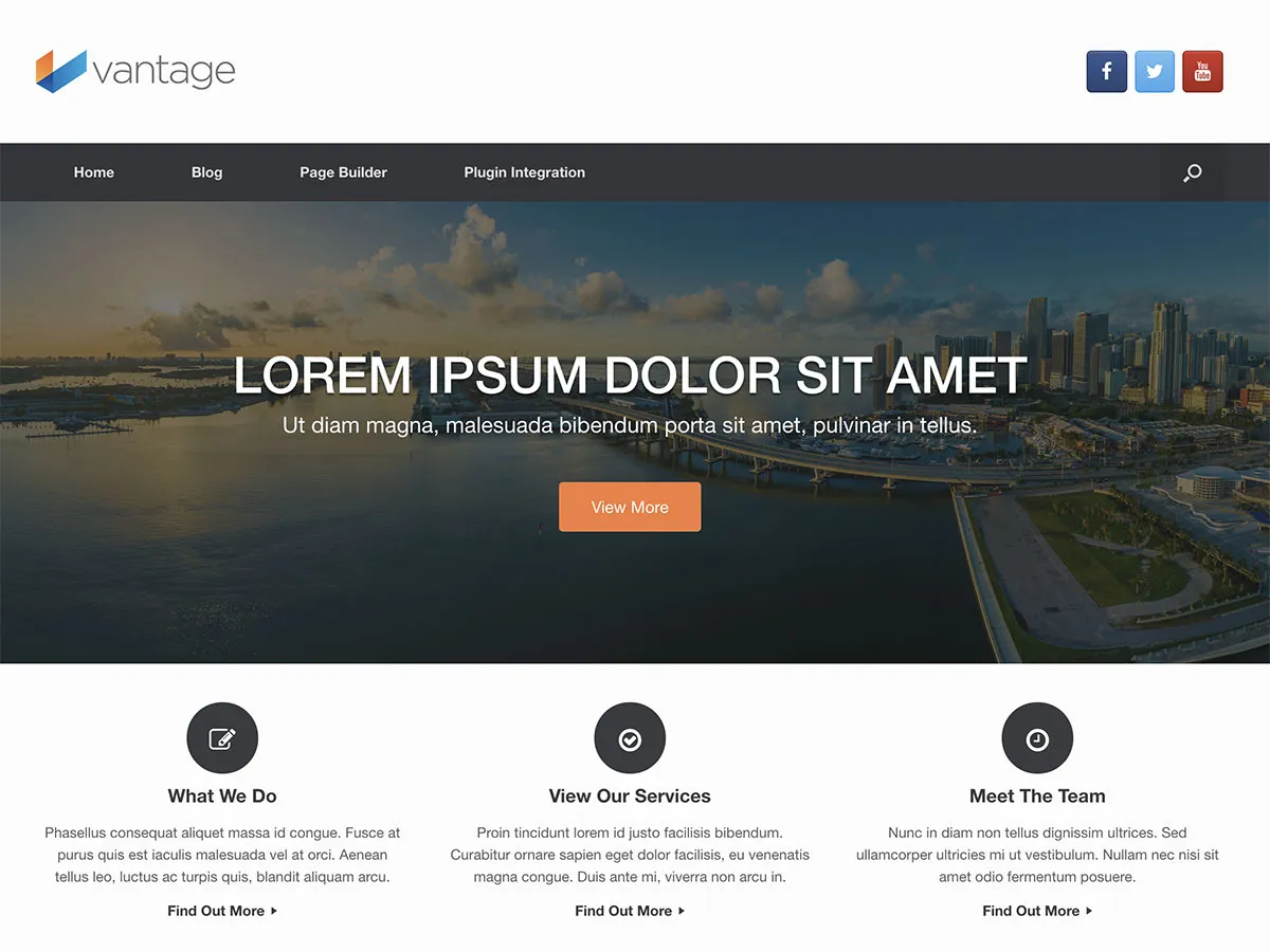 vantage wordpress thema