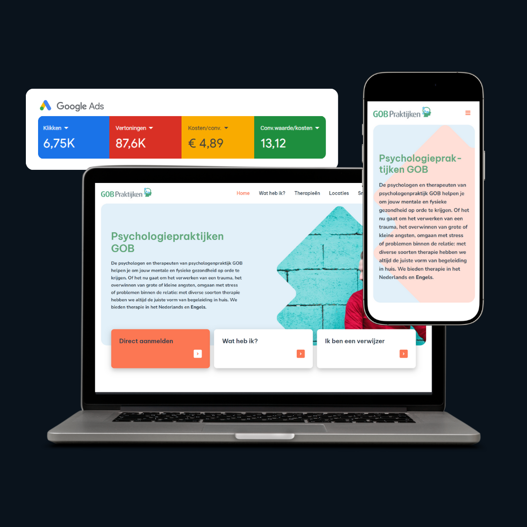 Website Mockup GOB Praktijken